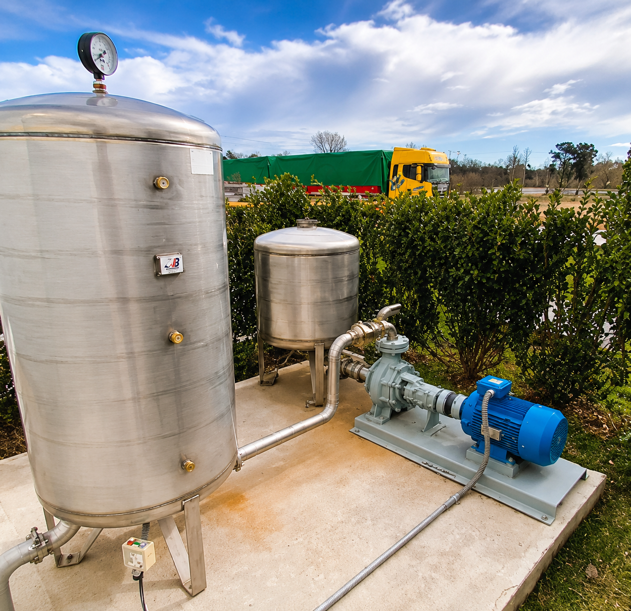 Bombas sanitarias J1 Pumps en planta de industria alimenticia